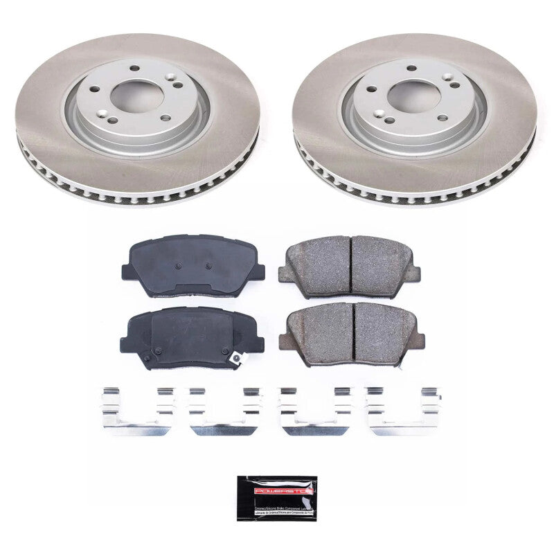 Power Stop 12-17 Hyundai Azera Front Semi-Coated Rotor Kit PowerStop