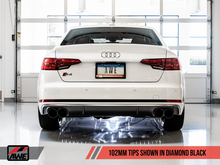 Load image into Gallery viewer, AWE Tuning Audi B9 S4 Touring Edition Exhaust - Non-Resonated (Black 102mm Tips)