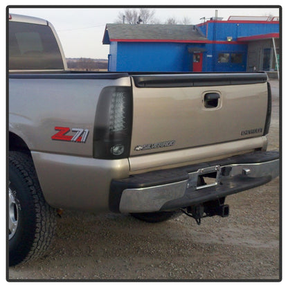 Spyder Chevy Silverado 1500 99-02 (Not Fit Stepside) LED Tail Lights Blk Smke ALT-YD-CS99-LED-BSM SPYDER