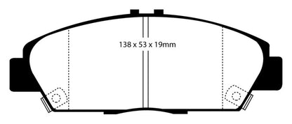 EBC YellowStuff Front Brake Pads - DP4975R EBC