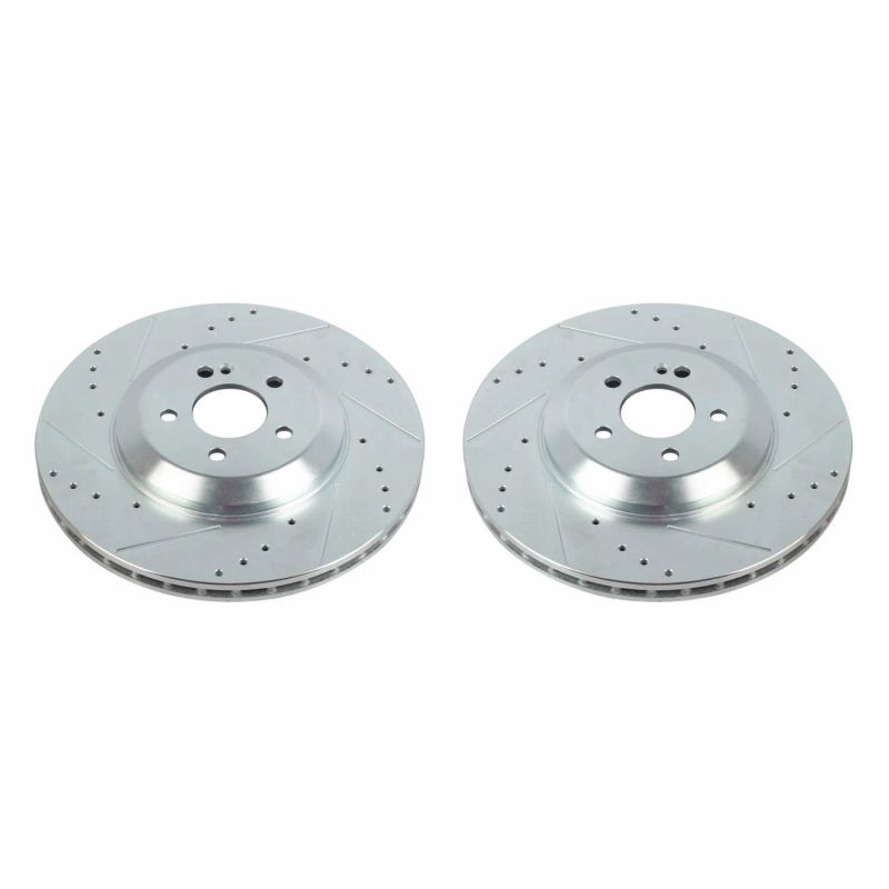 Power Stop 19-20 Mercedes-Benz CLS450 Rear Evolution Drilled & Slotted Rotors - Pair PowerStop