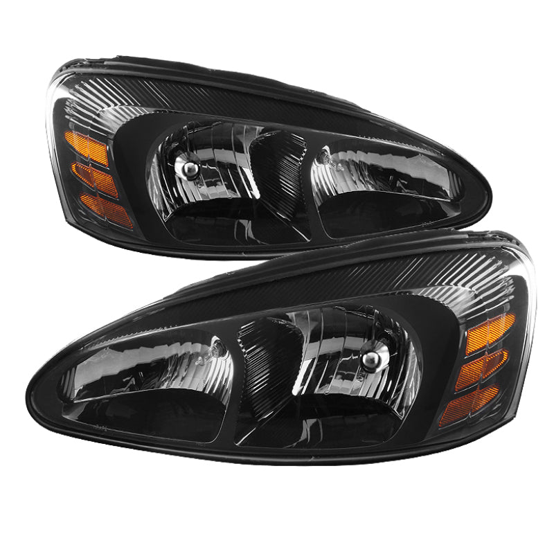 Xtune Pontiac Grand Prix 04-08 Crystal Headlights Black HD-JH-PGPRIX04-AM-BK SPYDER