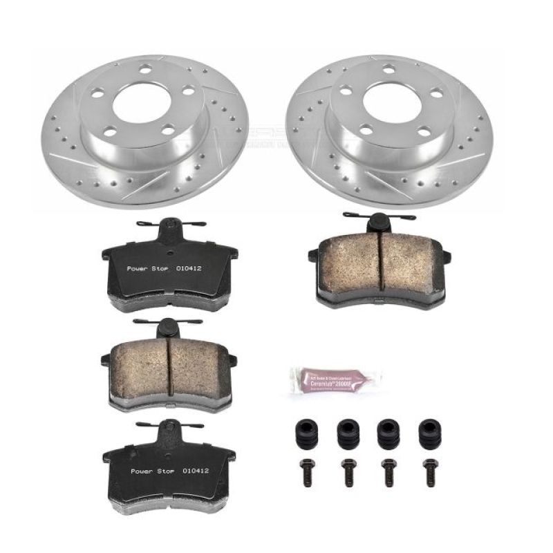 Power Stop 96-01 Audi A4 Quattro Rear Z23 Evolution Sport Brake Kit PowerStop