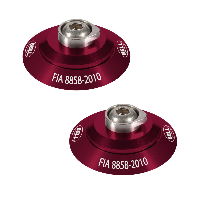 Bell HANS Clip Set - Red FIA8858-2010 2100005