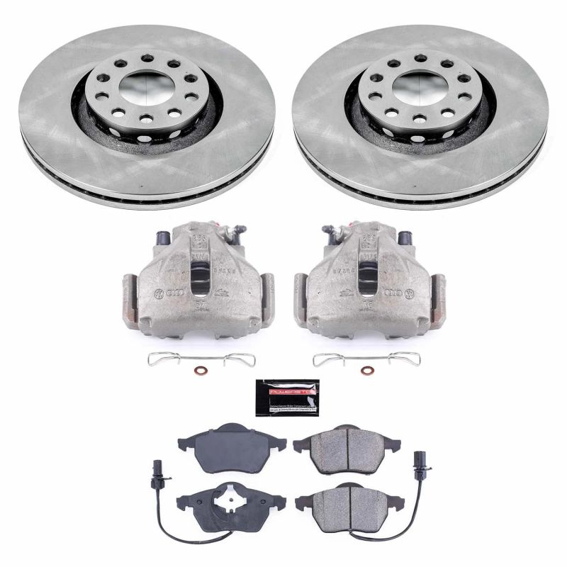 Power Stop 02-05 Audi A4 Front Autospecialty Brake Kit w/Calipers PowerStop