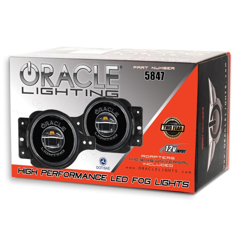 Oracle Jeep Wrangler JL/Gladiator JT Sport High Performance W LED Fog Lights - White ORACLE Lighting