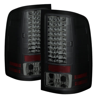 Spyder GMC Sierra 07-13 (Not 3500 Dually 4 Rear Wheels)LED Tail Lights Blk Smke ALT-YD-GS07-LED-BSM SPYDER