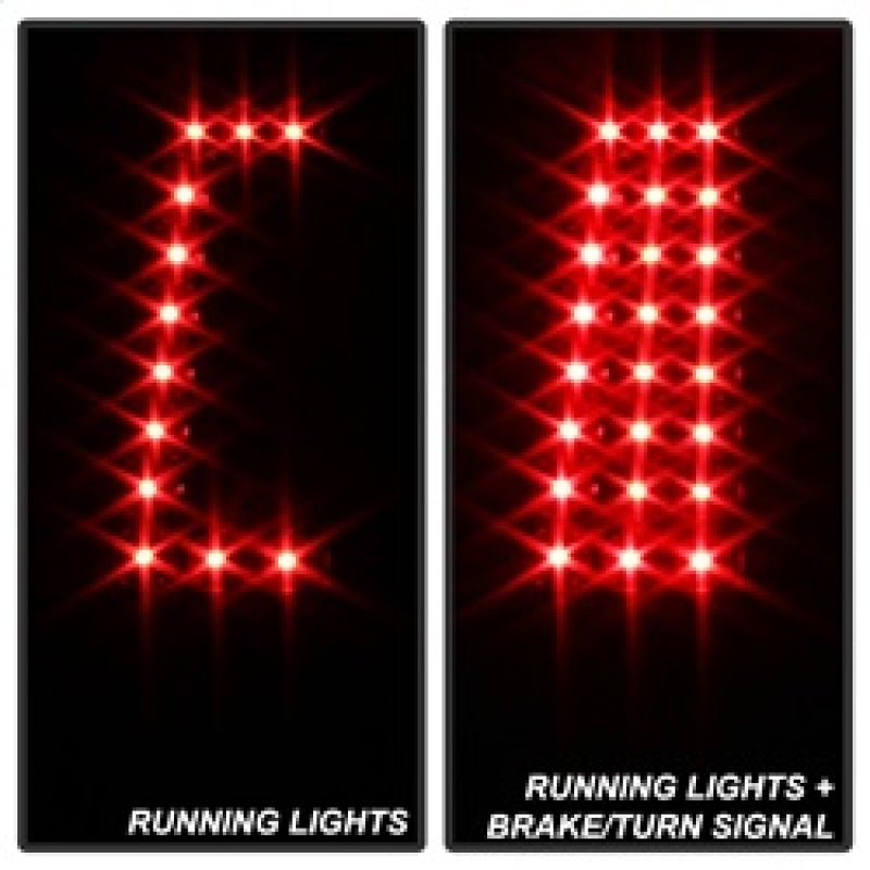 xTune 03-06 Chevy Silverado 1500 (w/o Stepside) LED Tail Lights - Blk Smoke (ALT-ON-CS03-G2-LED-BSM) SPYDER