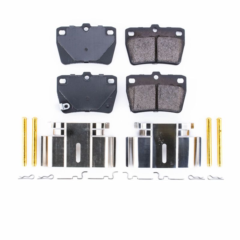Power Stop 04-05 Toyota RAV4 Rear Z17 Evolution Ceramic Brake Pads w/Hardware PowerStop