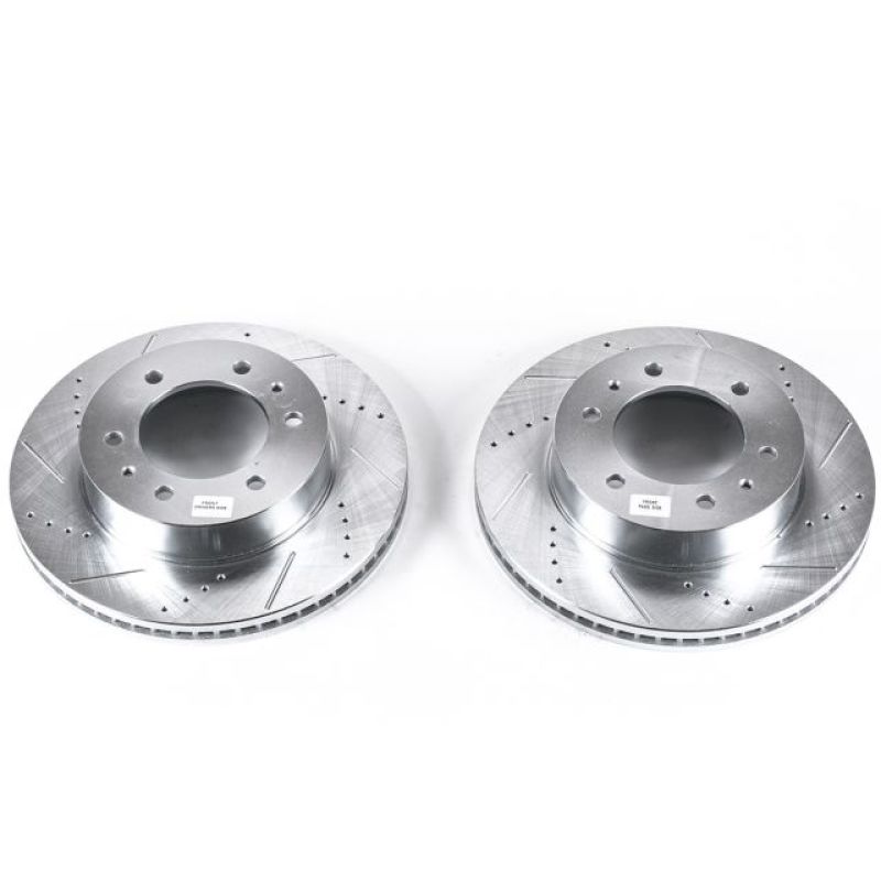 Power Stop 06-10 Hummer H3 Front Evolution Drilled & Slotted Rotors - Pair PowerStop