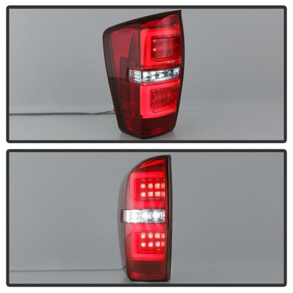 Spyder 16-17 Toyota Tacoma LED Tail Lights - Red Clear (ALT-YD-TT16-LED-RC) SPYDER