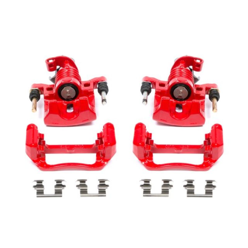 Power Stop 04-05 Pontiac Grand Prix Rear Red Calipers w/Brackets - Pair PowerStop