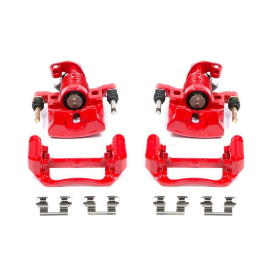 Power Stop 04-05 Pontiac Grand Prix Rear Red Calipers w/Brackets - Pair PowerStop