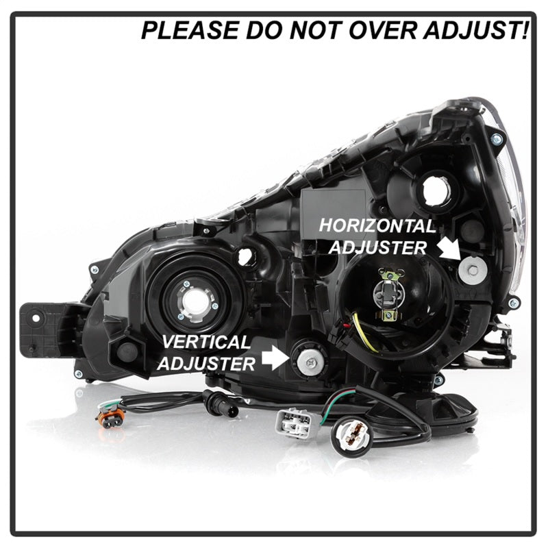 xTune 13-14 Subaru Legacy/Outback OEM Style Headlights-Black (HD-JH-SLEG13-AM-BK) SPYDER