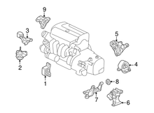 Load image into Gallery viewer, OEM Honda/Acura Post Mount Bracket K24 Swap (11910-PPA-000) X1