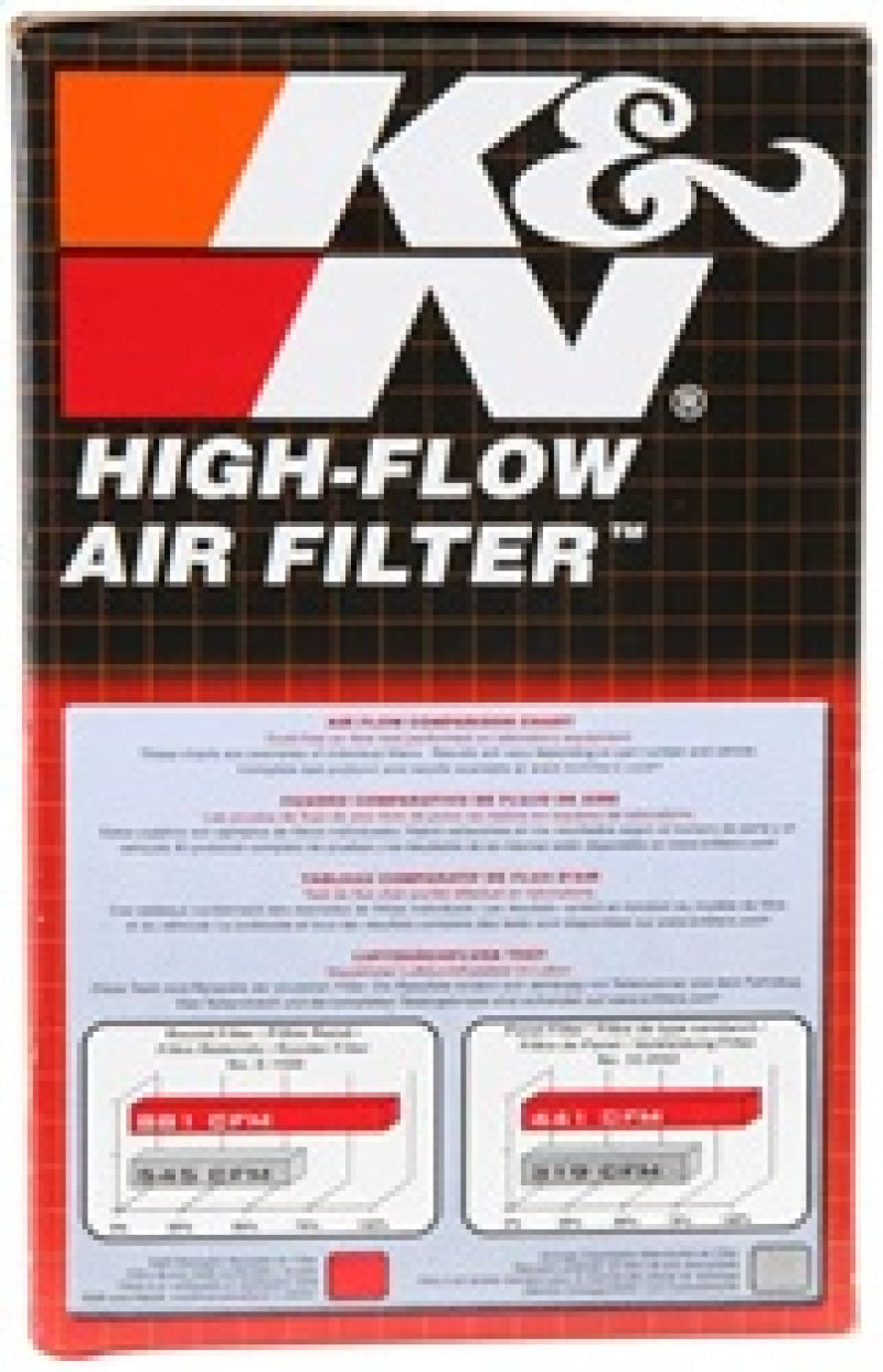 K&N Universal Clamp-On Air Filter 2-3/4in FLG / 4-3/4in B / 3-1/2in T / 5-7/8in H K&N Engineering