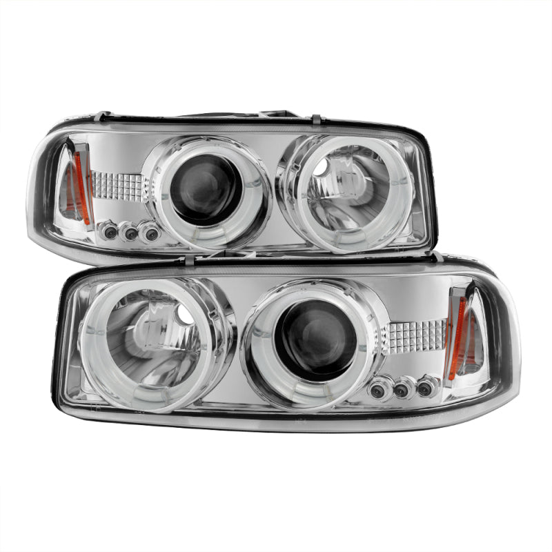 Spyder GMC Sierra 1500/2500/3500 99-06 Projector Headlights LED Halo LED Chrome PRO-YD-CDE00-HL-C SPYDER