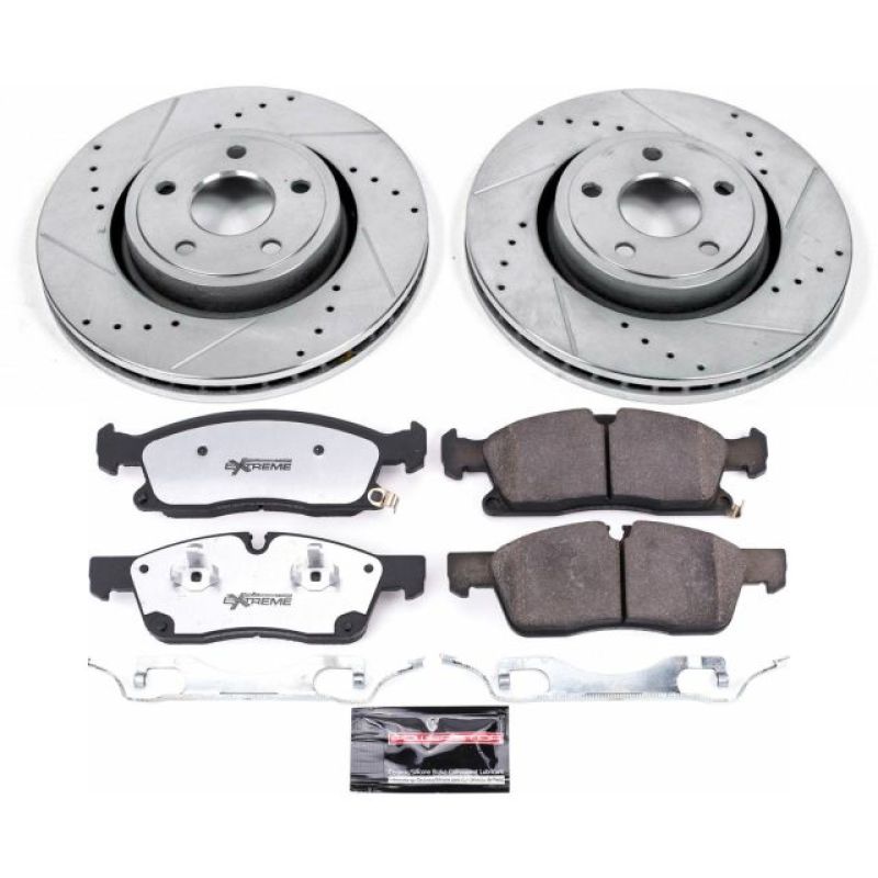 Power Stop 16-19 Jeep Grand Cherokee Front Z36 Truck & Tow Brake Kit PowerStop