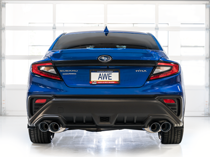 AWE Tuning 2022+ VB Subaru WRX Touring Edition Exhaust - Chrome Silver Tips AWE Tuning