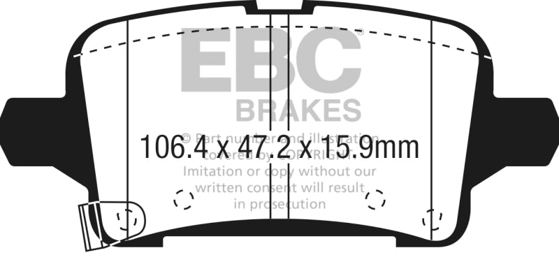 EBC GreenStuff Rear Brake Pads - DP23074 EBC