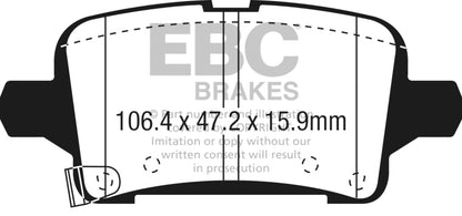 EBC YellowStuff Rear Brake Pads - DP43074R EBC