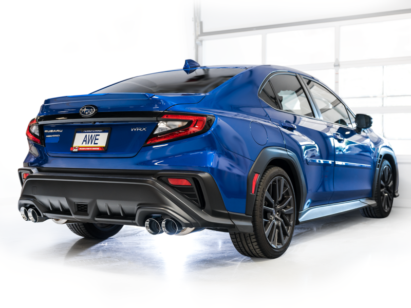 AWE Tuning 2022+ VB Subaru WRX Touring Edition Exhaust - Chrome Silver Tips AWE Tuning