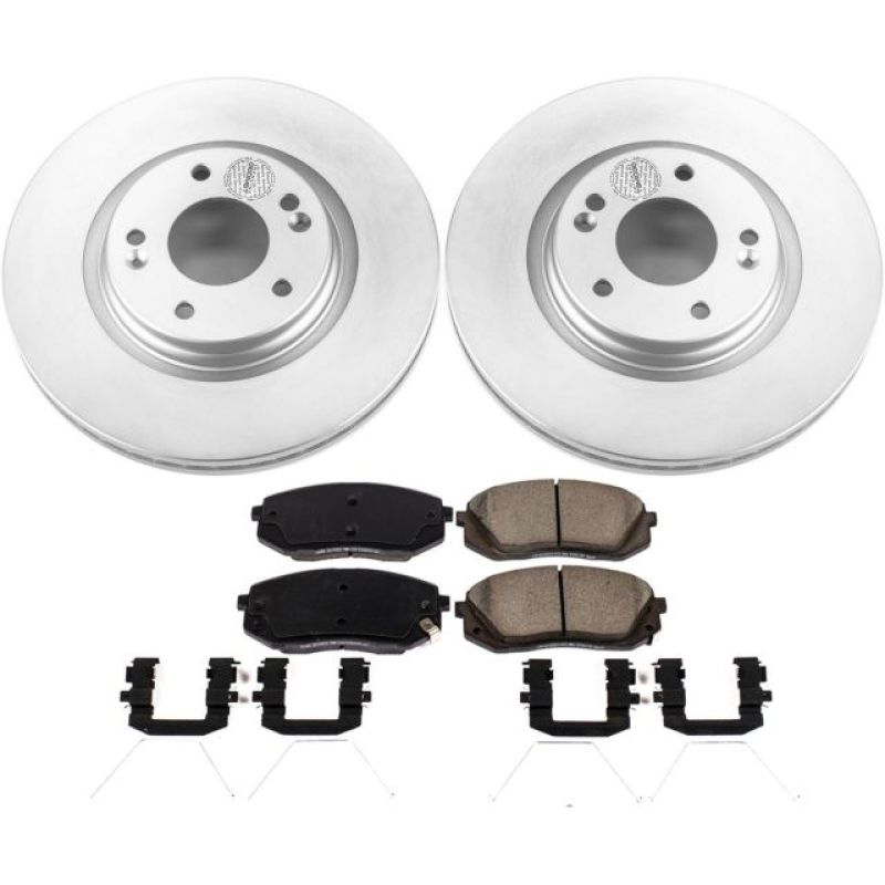 Power Stop 18-19 Hyundai Kona Front Z17 Evolution Geomet Coated Brake Kit PowerStop