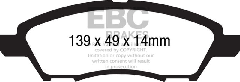 EBC Ultimax2 Front Brake Pads - UD1592 EBC