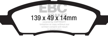 EBC Ultimax2 Front Brake Pads - UD1592 EBC