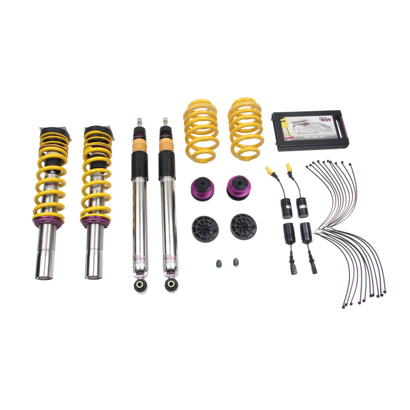 KW Coilover Kit V3 2017+ Audi A4 (B9) Sedan 2wd w/ Electronic Dampers