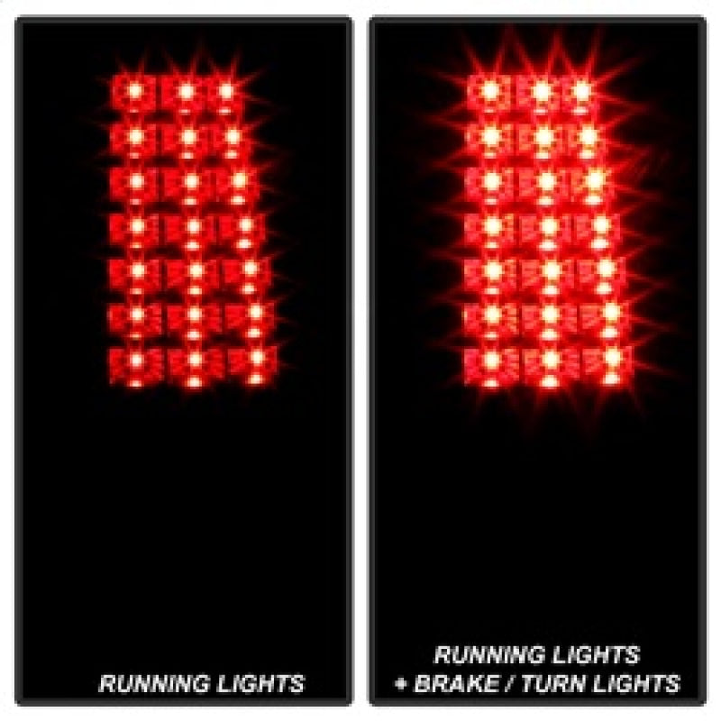 xTune 03-06 Chevrolet Silverado 1500 LED Tail Lights - Black Smoke (ALT-JH-CSIL03-LED-BSM) SPYDER