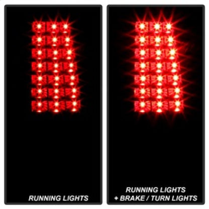 xTune 03-06 Chevrolet Silverado 1500 LED Tail Lights - Black Smoke (ALT-JH-CSIL03-LED-BSM) SPYDER