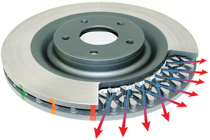 DBA 15-20 Ford Mustang GT Perf Package (380mm Front Rotor) Rear 4000 Series Drilled & Slotted Rotor DBA