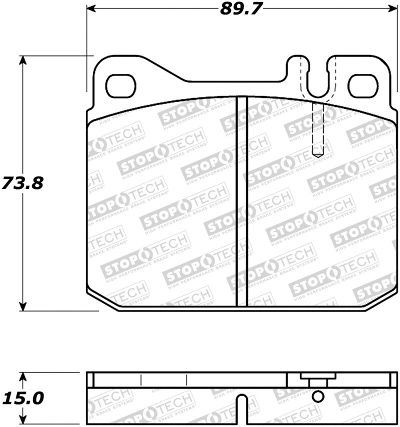 StopTech Premium Ceramic Brake Pads - 308.01450