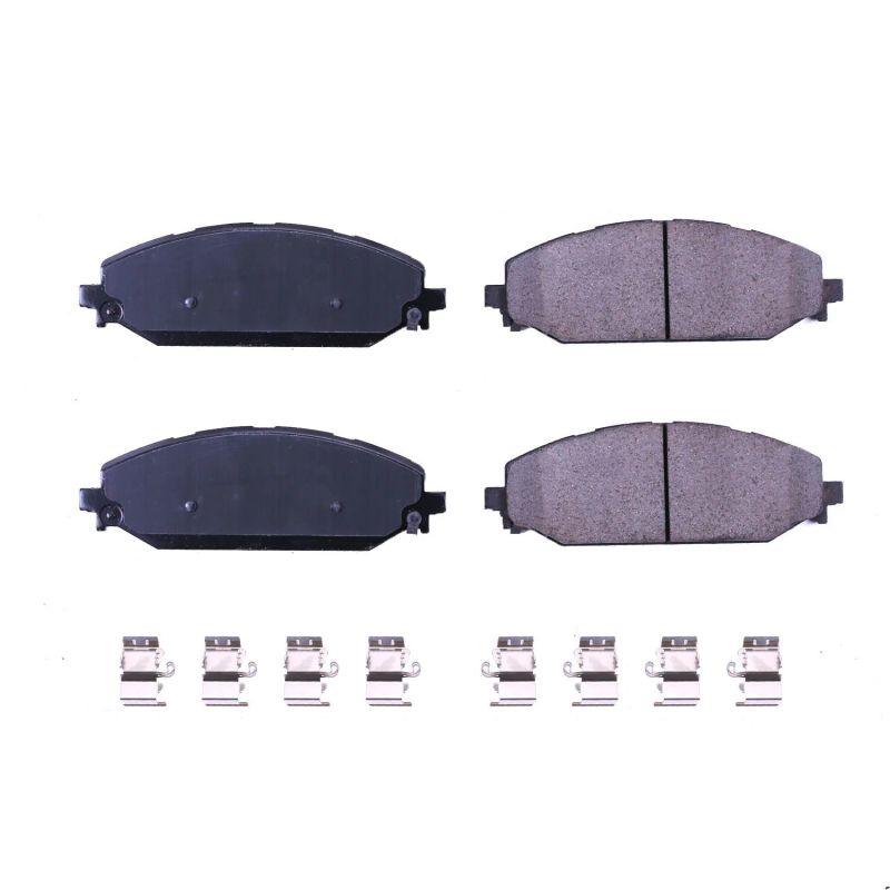 Power Stop 2019 Ram 1500 Front Z17 Evolution Ceramic Brake Pads w/Hardware PowerStop