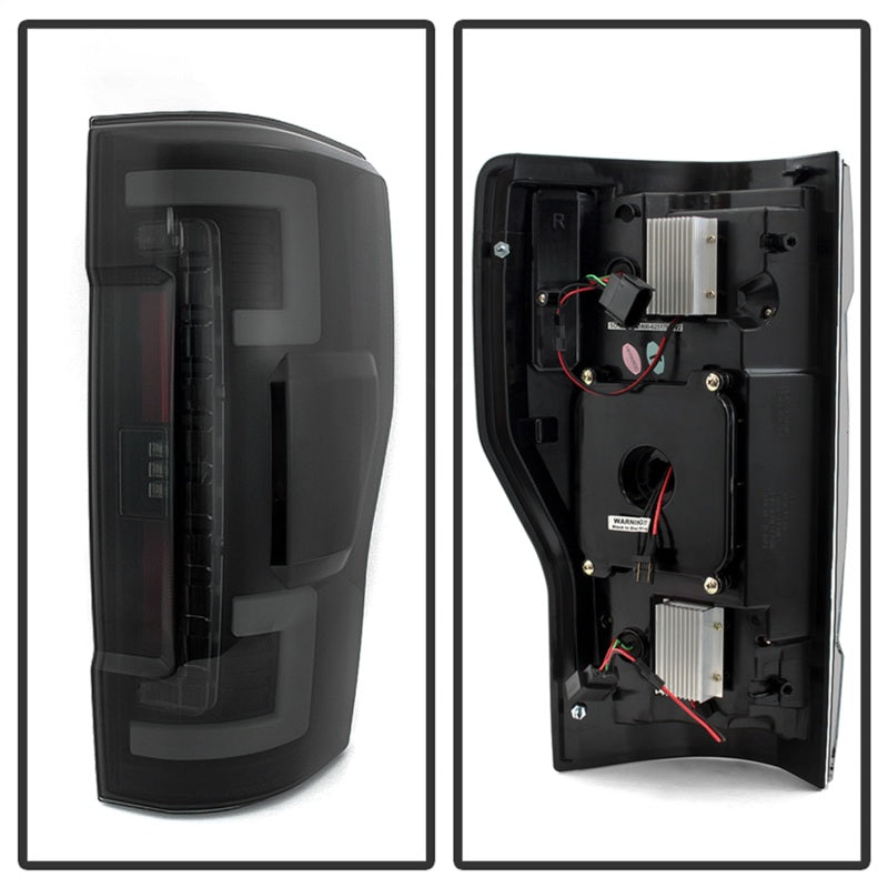 Spyder 17-18 Ford F-250 Super Duty (Excl LED Models) LED Tail Lights - Blk Smk (ALT-YD-FS17-LED-BSM) SPYDER