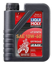 Load image into Gallery viewer, LIQUI MOLY 1L Motorbike 4T Synth SAE 10W60 Offroad Race