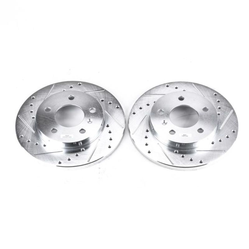 Power Stop 05-09 Buick Allure Rear Evolution Drilled & Slotted Rotors - Pair PowerStop