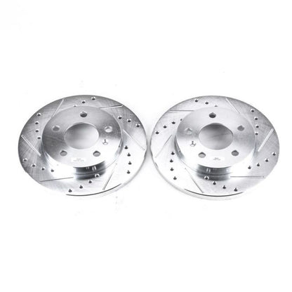 Power Stop 05-09 Buick Allure Rear Evolution Drilled & Slotted Rotors - Pair PowerStop