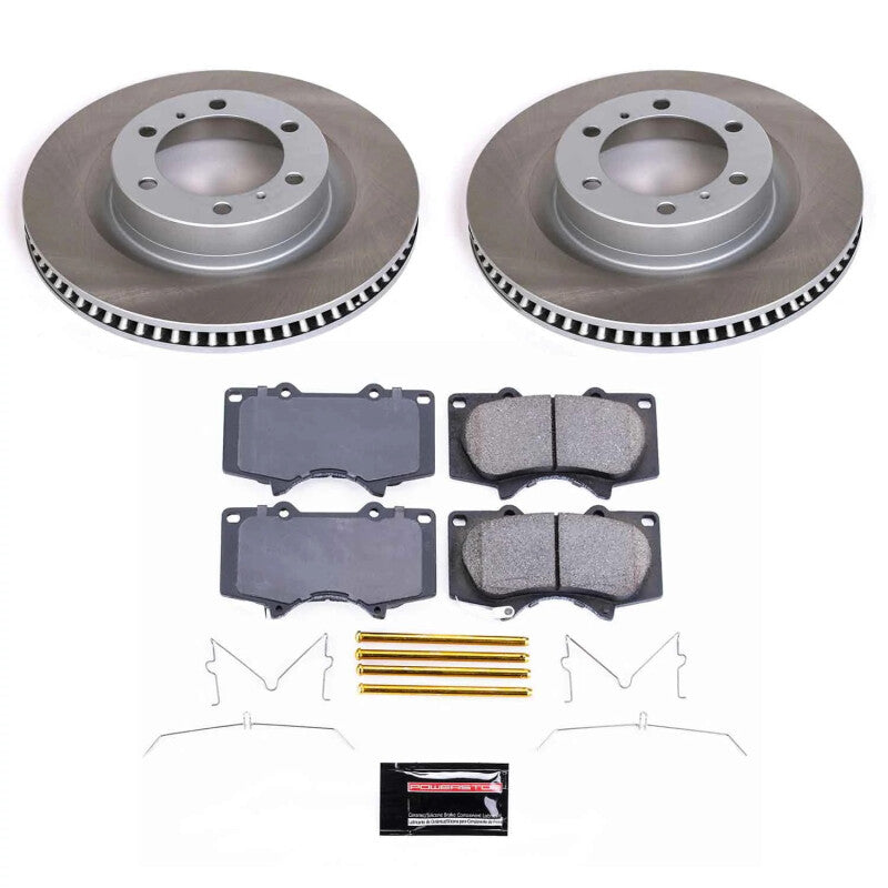 Power Stop 10-23 Toyota 4Runner Front Semi-Coated Rotor Kit PowerStop