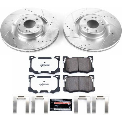 Power Stop 15-16 Hyundai Genesis Front Z26 Street Warrior Brake Kit PowerStop