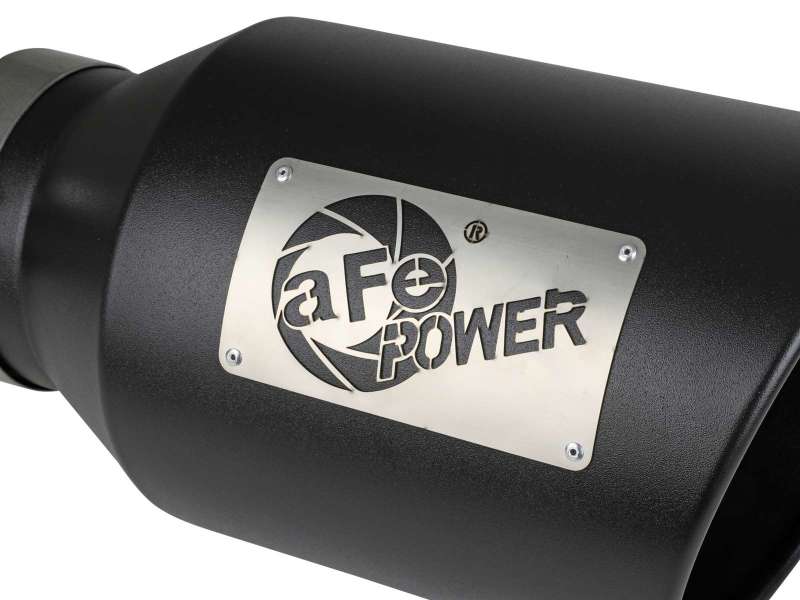 aFe Power Universal 5in Inlet 8in Outet MACH Force-XP Clamp-On Exhaust Tip - Black aFe