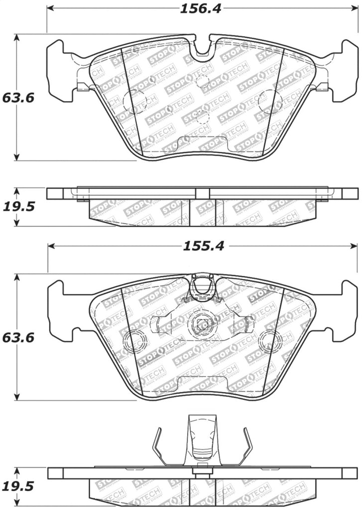 StopTech Performance 06-09 BMW M3/Z4 (E86/E89) Front Brake Pads