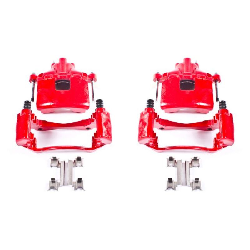 Power Stop 05-09 Buick Allure Front Red Calipers w/Brackets - Pair PowerStop