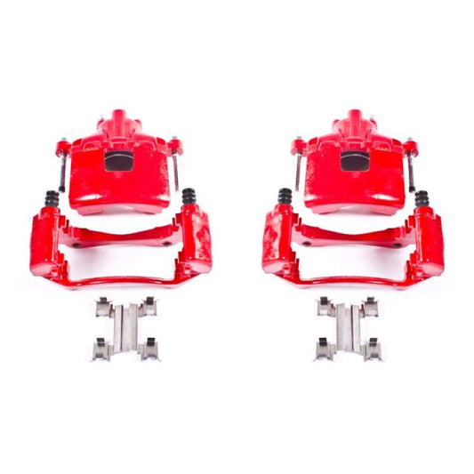 Power Stop 05-09 Buick Allure Front Red Calipers w/Brackets - Pair PowerStop