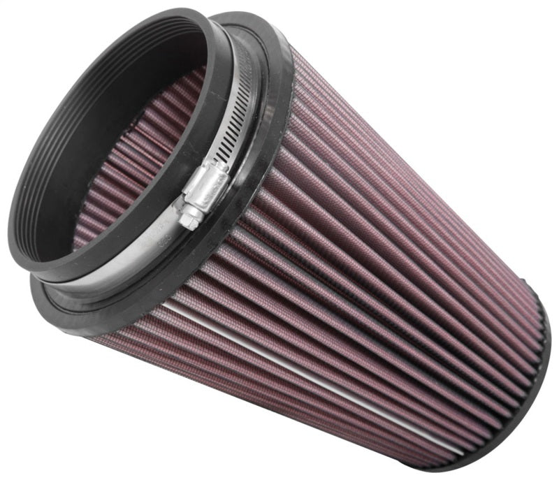K&N Universal Clamp-On Air Filter 5in FLG / 6-1/2in B / 4-3/8in T / 8-3/4in H K&N Engineering