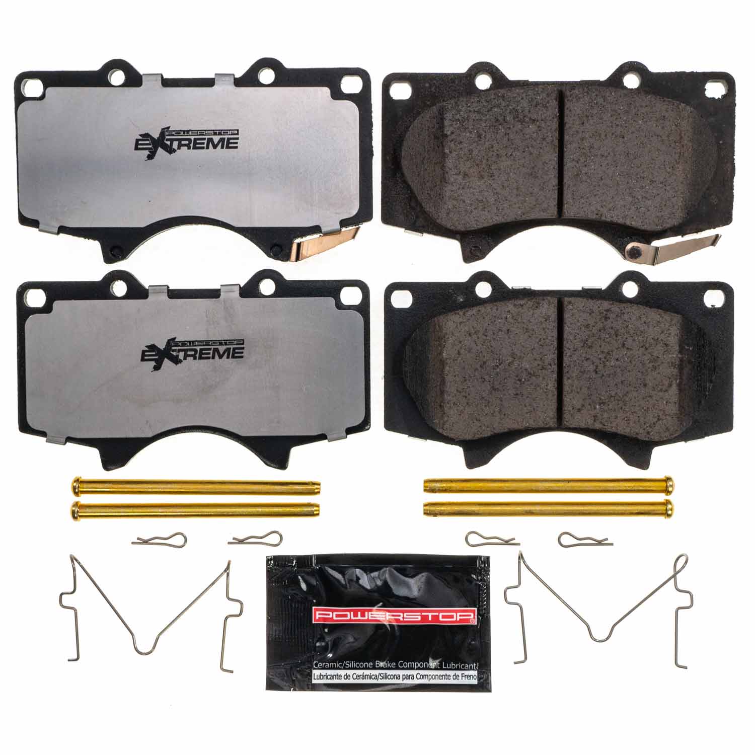 PowerStop Z36-976 carbon-fiber ceramic front brake pads for Lexus GX470 and Toyota 4Runner, Tacoma, Tundra, FJ Cruiser, and Sequoia