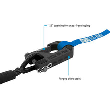 Load image into Gallery viewer, Borne Off-Road Winch Hook - 3/8in Rope - Hand Strap - Black