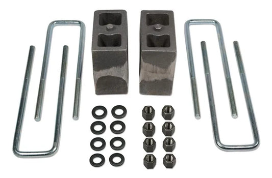 Tuff Country 5.5in Rear Block & U-Bolt Kit – 1994–2002 Ram 3500 4WD w/o Factory Contact Overloads (Non-Tapered) (97054)