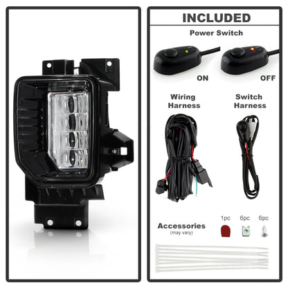Spyder 20-22 GMC Sierra 2500/3500 HD OEM Fog Lights w/ Universal Switch SPYDER